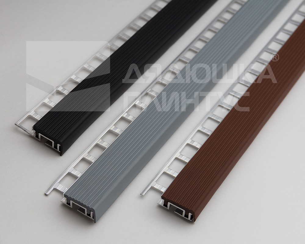 Порог угловой ПУ 09-1.2500.414 Серый