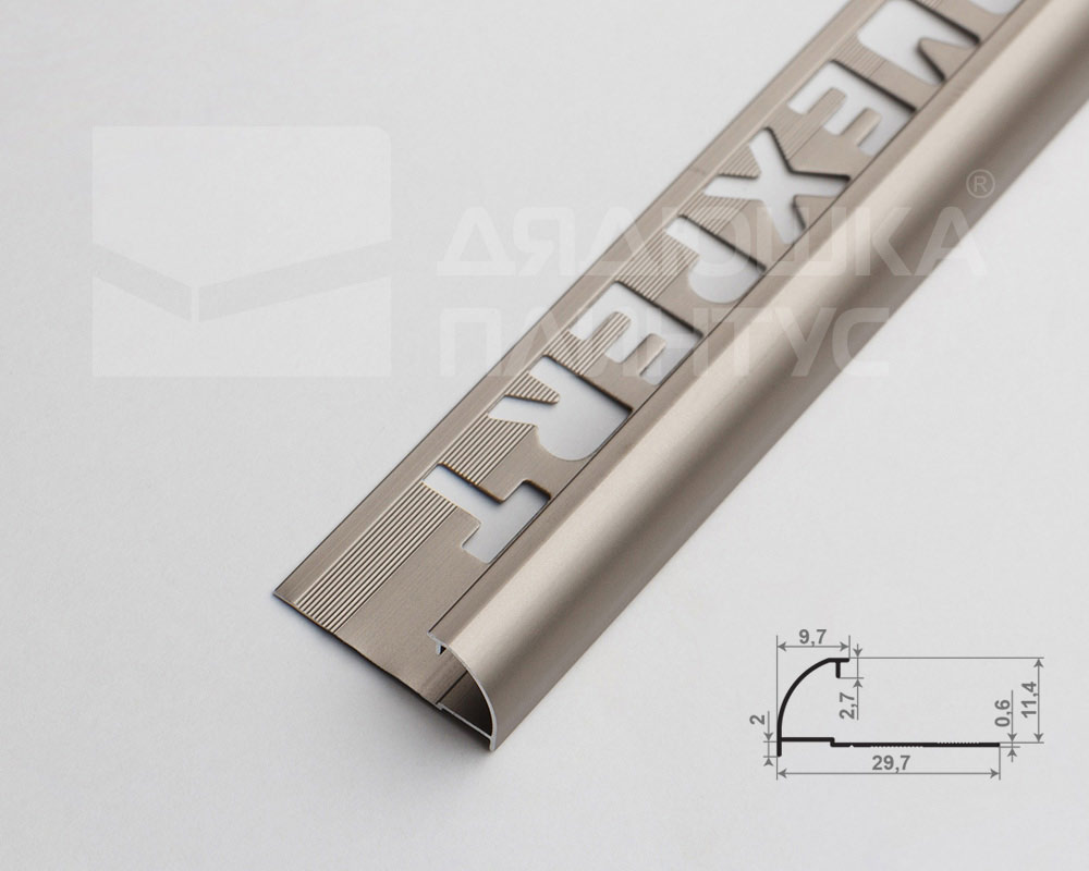 Профиль окантовочный Волшебная палочка Expert MSPKE 03-9K.2700.042L 10мм 2,7м Шампань матовая