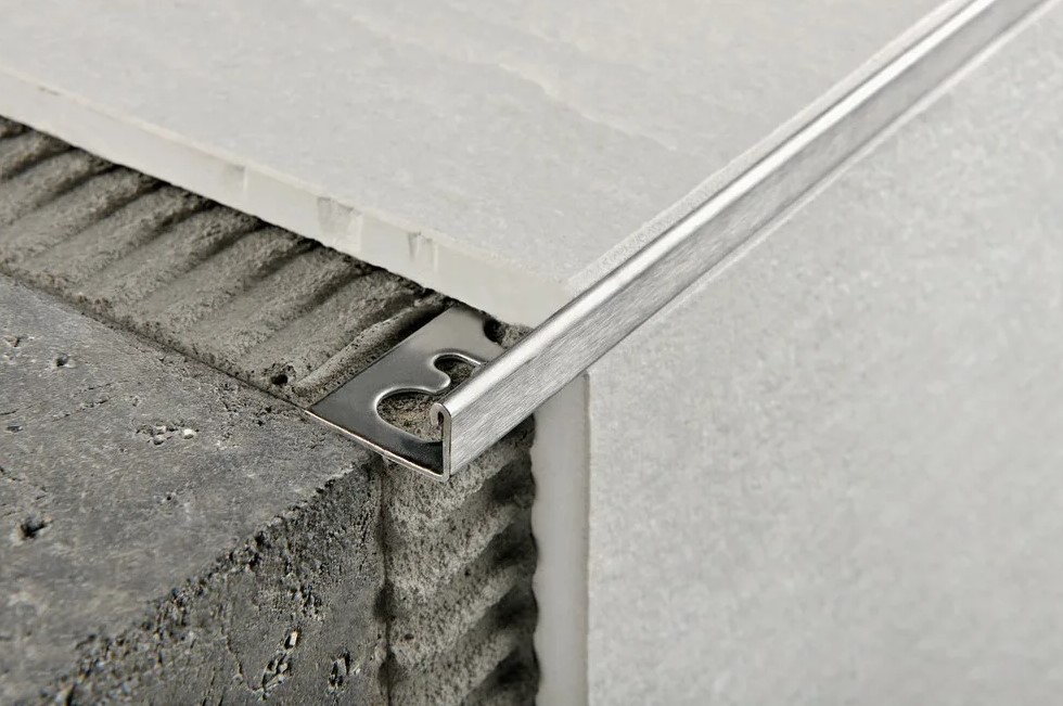 Профиль для плитки латунный PVL02 10 мм х 2,7 м Хромированый