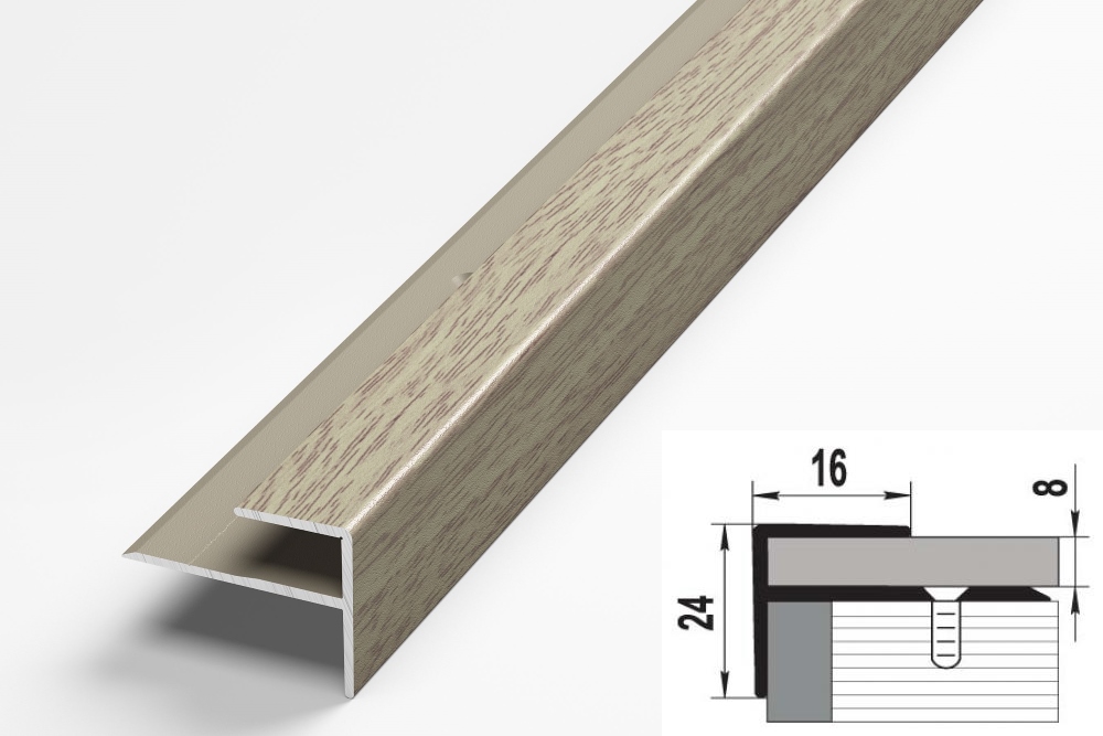 Профиль угловой ПУ 15.2700.289 Клен беленый