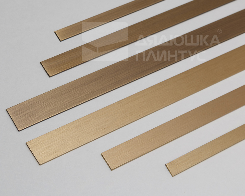 PVL88-04 Полоса латунь антик бронза светлая 15мм 2,7м