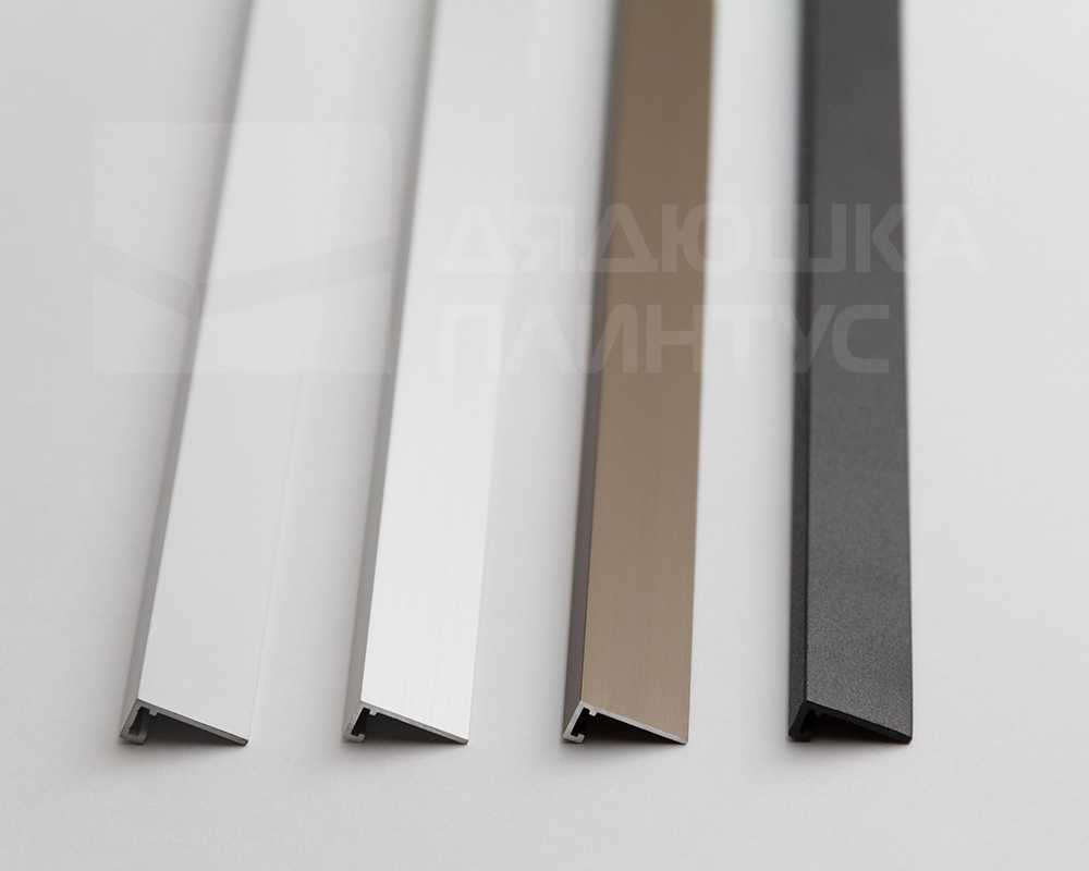 Микроплинтус AL16X5-001 16х6х2000мм Без покрытия