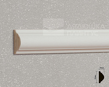 Молдинг из полистирола высокой плотности HI WOOD D22 22мм х 10мм х 2,0м.