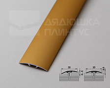 Порог одноуровневый ПС 04-3.900.02л Золото